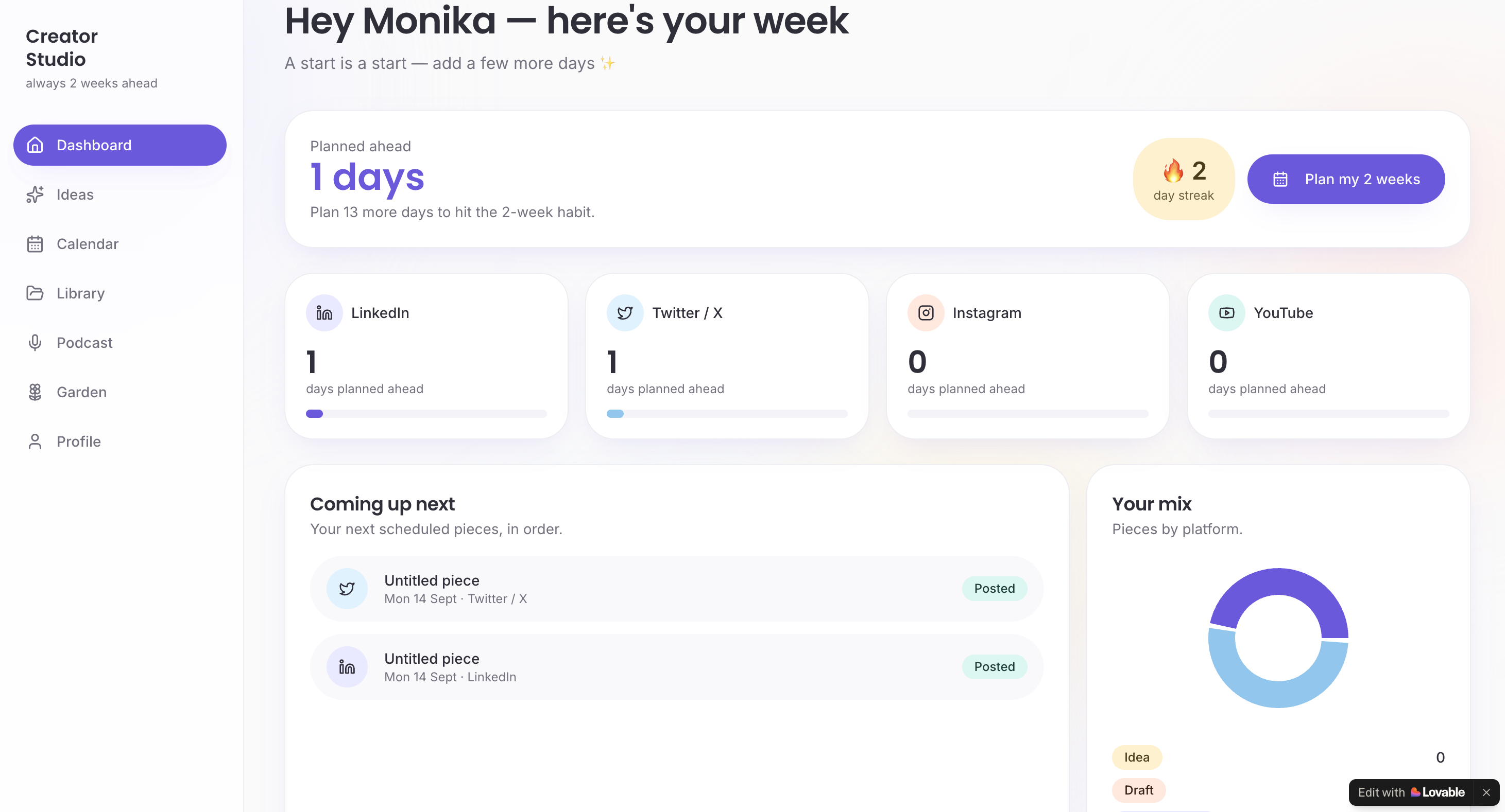 Wispy — Content Creator Studio